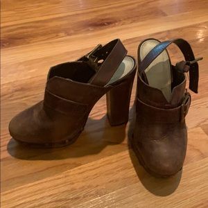 Carvel mules buckle